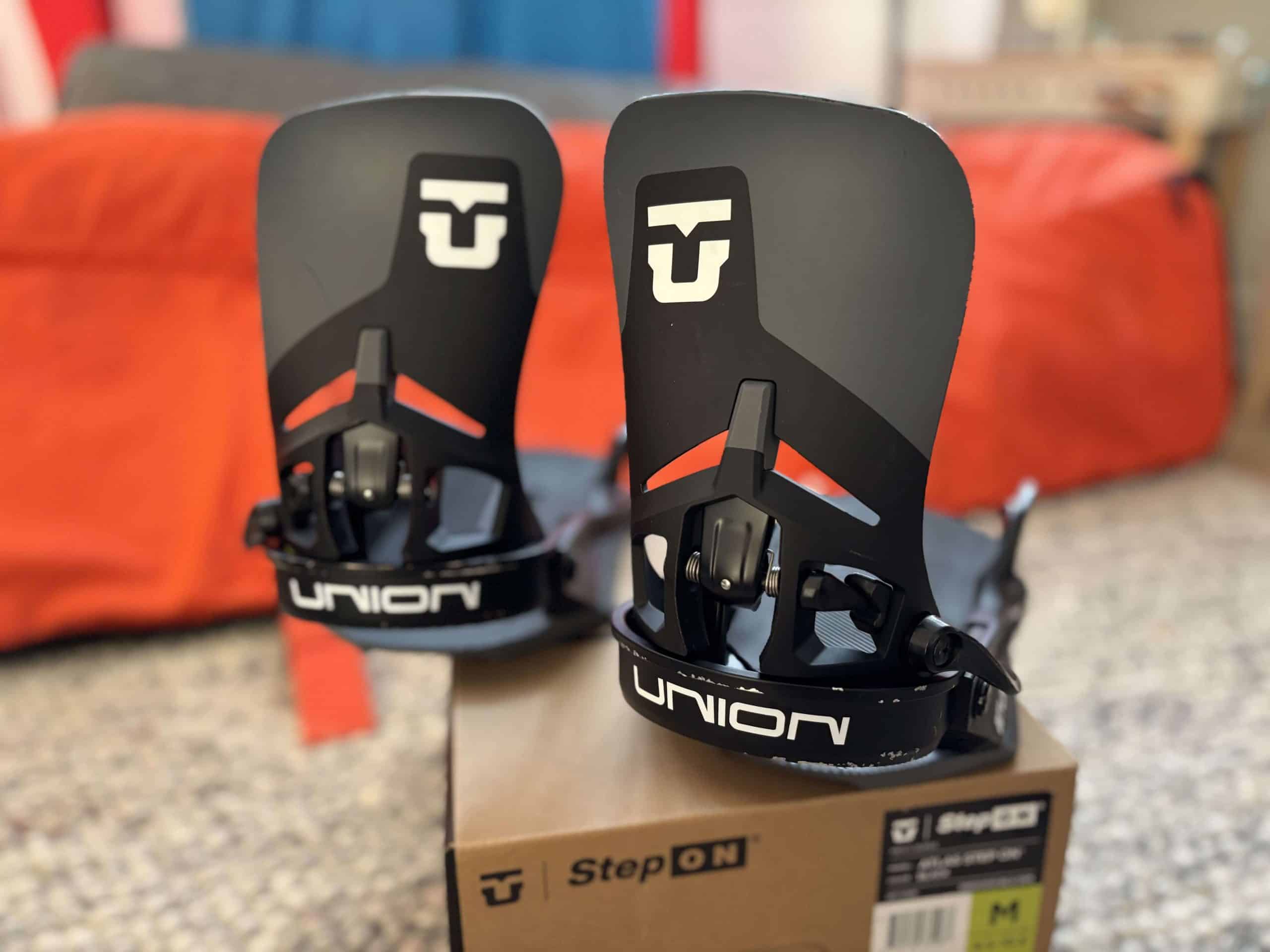 Union Atlas Step On snowboard bindings tested in Chamonix